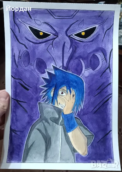 Рисунка anime Sasuke Uchiha , снимка 1