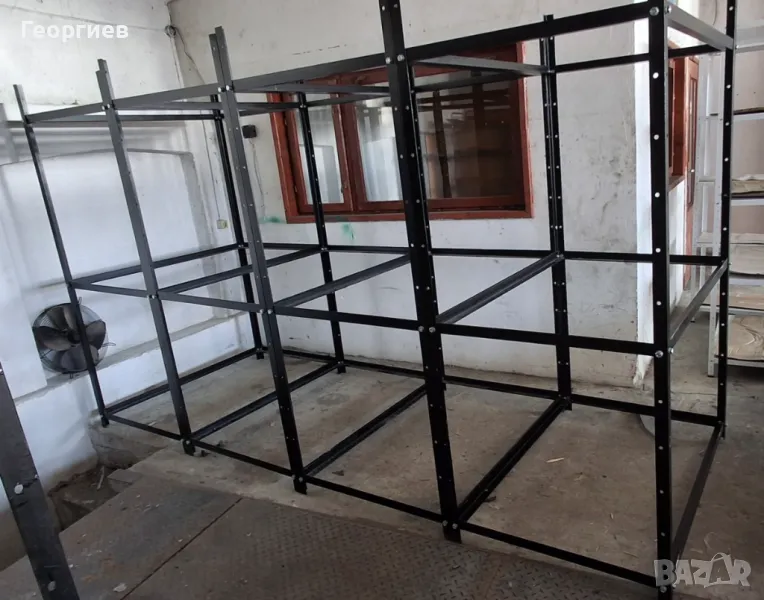 Стелажи за склад, изба, таван, гараж 120х80см, високи 200см, снимка 1
