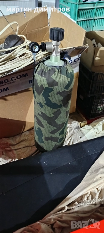 Карбонова бутилка за сгъстен въздух , снимка 1