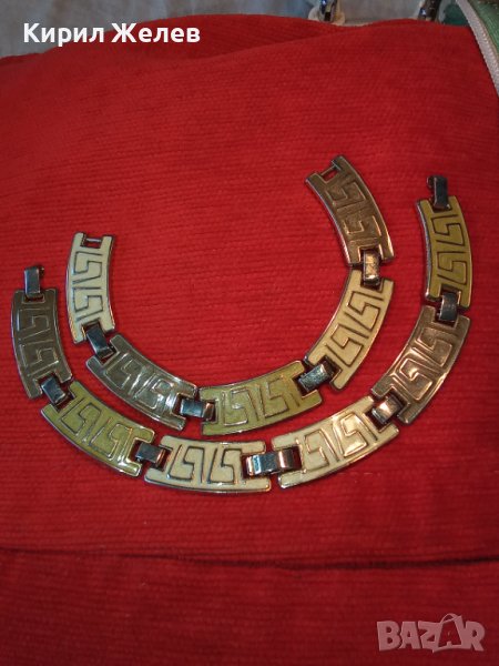 ЗЛАТИСТО ФЕШЪН - АРТ КОЛИЕ ОГЪРЛИЦА с ЕМАЙЛ - ЛАК ОРНАМЕНТИРАНА 22825, снимка 1