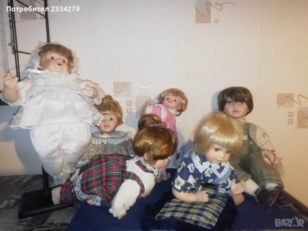  Порцеланови кукли,колекционерски, дължина 32см., снимка 1