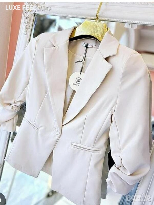 💎Дамско Сако - Бежаво , снимка 1