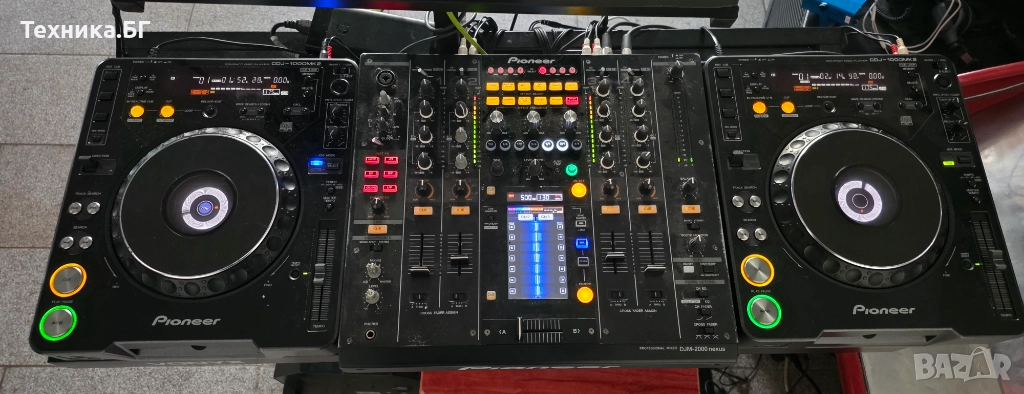 Pioneer DJM 2000 Nexus+Decksaver+2 PIONEER CDJ-1000MK2+Native Instrument Audio 8+DDJ-SB3, снимка 1