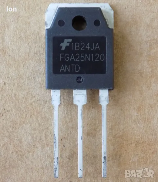 FGA25N120ANTD IGBT+Di, 1200V, 50A, 312W, TO-3P - транзистор за индукционни котлони, снимка 1