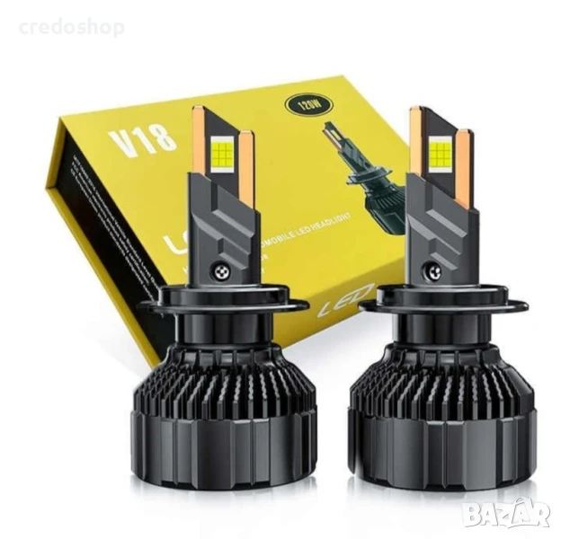 Висок клас LED светлини, Автомобилни диодни лед крушки 120w, H7/H4/H1, снимка 1