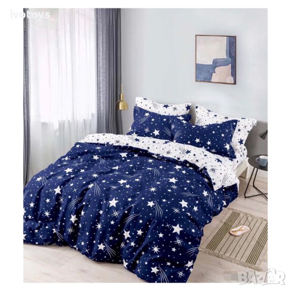 Двулицев спален комплект (размер за приста), 4 части - Модел WS15354, снимка 1