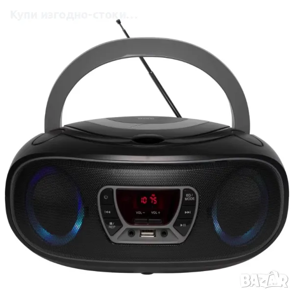 Радио-CD FM амбиентно осветление черно - Denver TCL-212BT, снимка 1