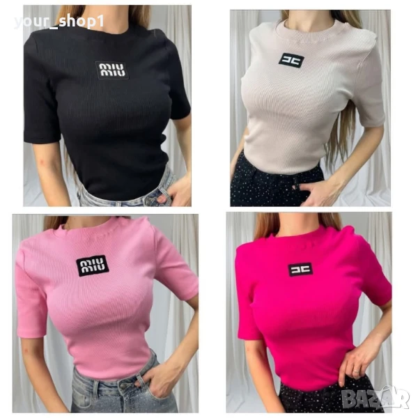 Miu Miu дамска блуза / тениска рипс , снимка 1