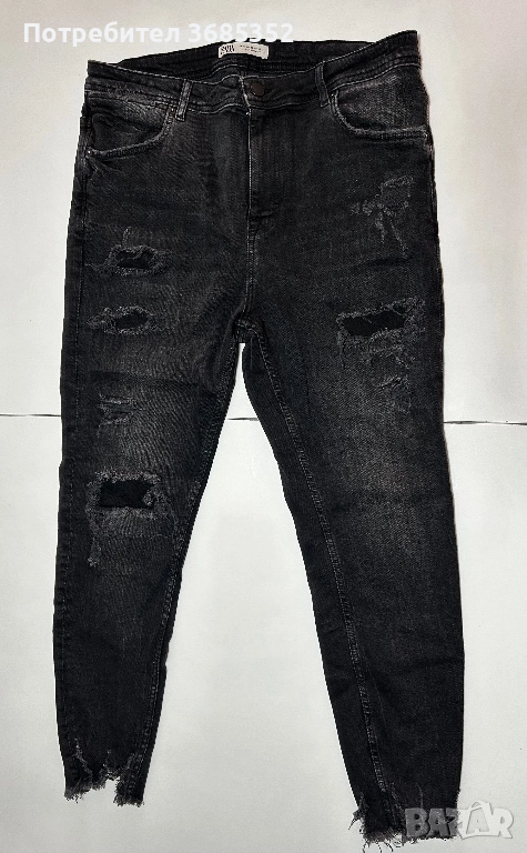 Дамски дънки ZARA с накъсан ефект , снимка 1