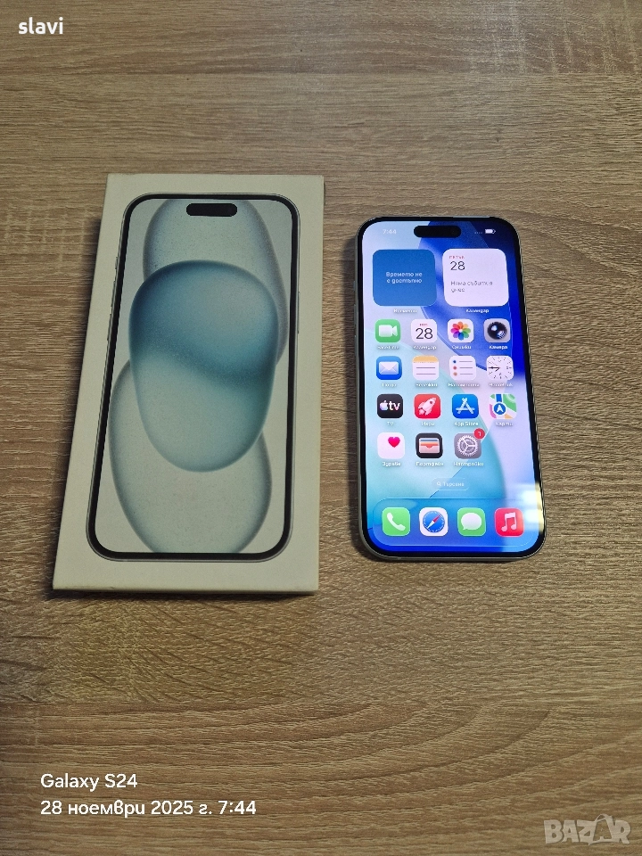 IPhone 15 128GB Батерия 93%, снимка 1