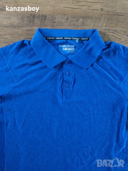 head men's blue polo shirt - страхотна мъжка тениска КАТО НОВА 2ХЛ, снимка 1