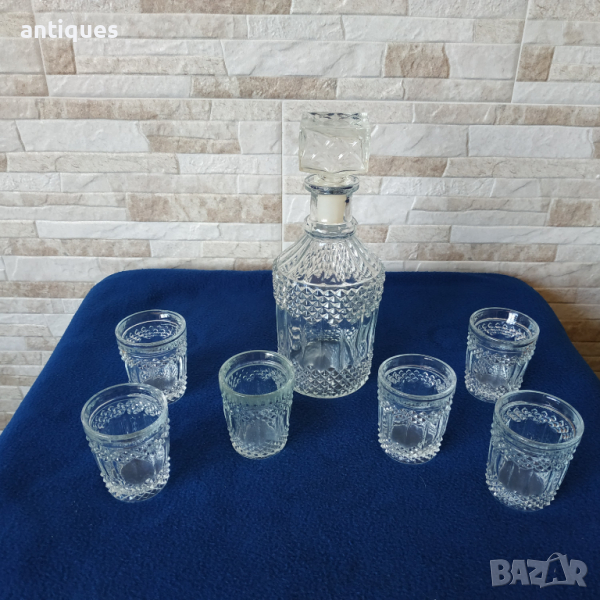 Чисто нов сервиз за ракия - 7 части - Завод Китка, снимка 1