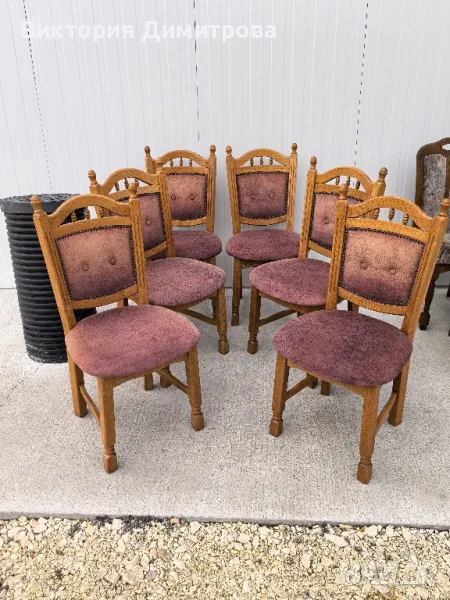 Комплект от 6 трапезни стола , снимка 1
