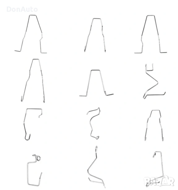 12х пружинни скоби за фарове, снимка 1