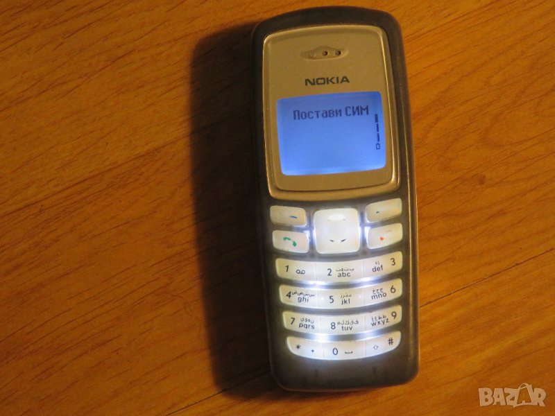 телефон с копчета NOKIA 2100, НОКИА 2100 - 2003 г. тъмно син панел - работещ., снимка 1