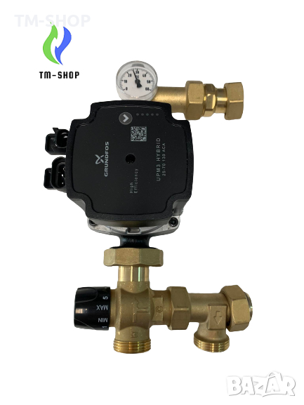 Помпена група за подово отопление-Grundfos, снимка 1