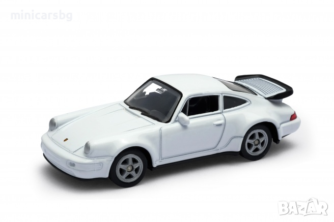 1:64 Метални колички: PORSCHE 964 TURBO - Welly, снимка 1