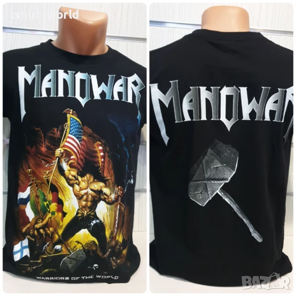Нова детска тениска на музикалната група MANOWAR, С Гръб, снимка 1