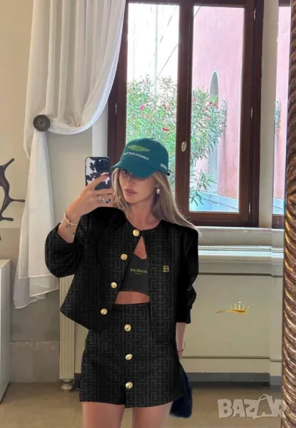 дамски комплекти яке/сако, бюстие и пола balmain, снимка 1