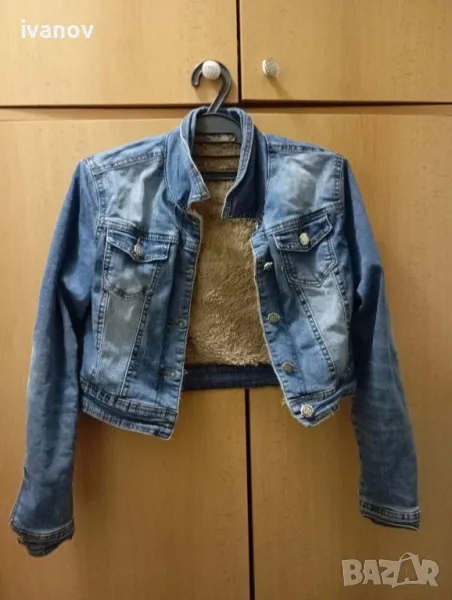 Дамско дънково яке , снимка 1