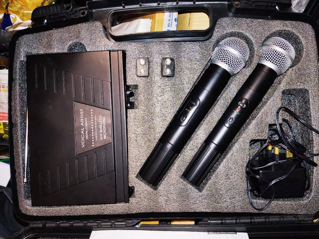 НОВИ безжичен микрофон "Prosound microphones" Pro sound -сет с 2 микрофона  в Микрофони в гр. Кюстендил - ID35157512 — Bazar.bg