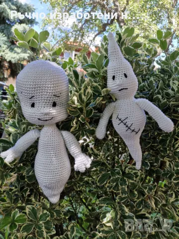 ,,Духчето Каспър и неговият приятел" - плетени играчки, снимка 1