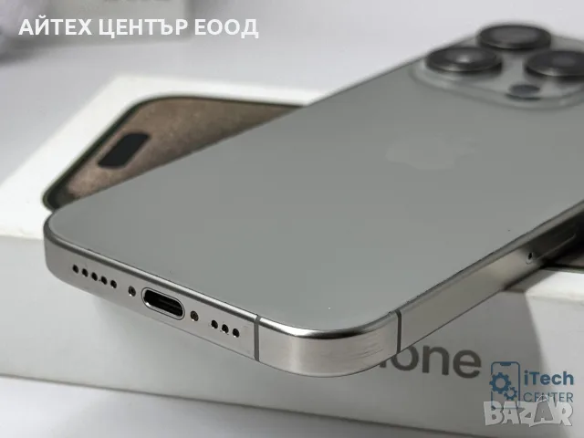iPhone 15 Pro, 128GB, Natural Titanium, 100% батерия, ОТЛИЧЕН, 1г. ГАРАНЦИЯ!, снимка 8 - Apple iPhone - 56005542