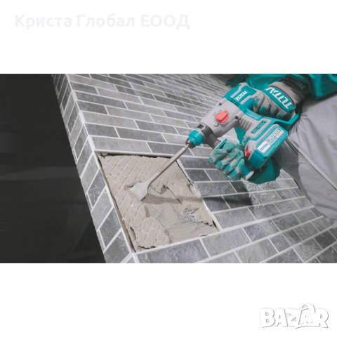 Акумулаторен перфоратор TOTAL Industrial, Brushless, SDS+, 20 V, без батерия, снимка 5 - Бормашини - 51454453
