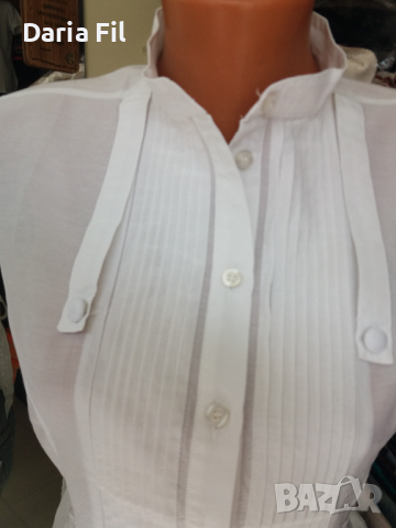 ИЗКЛЮЧИТЕЛНО КРАСИВА бяла риза с дантела и дантелено коланче, снимка 2 - Ризи - 36359985