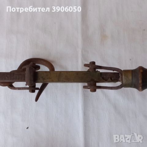 Рядък старинен кантар, снимка 4 - Антикварни и старинни предмети - 52456189