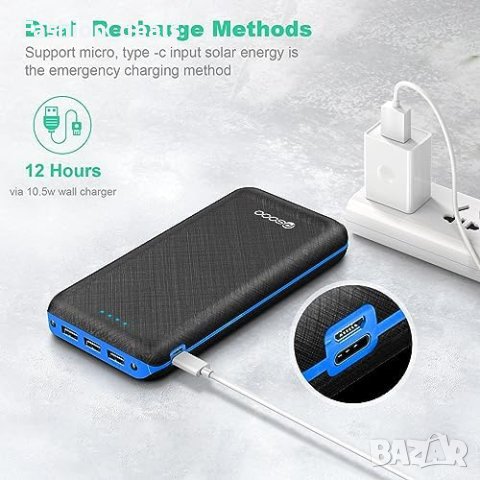 Ново Преносимо бързо зарядно устройство Power Bank 30000mAh батерия банка , снимка 6 - Друга електроника - 42500710