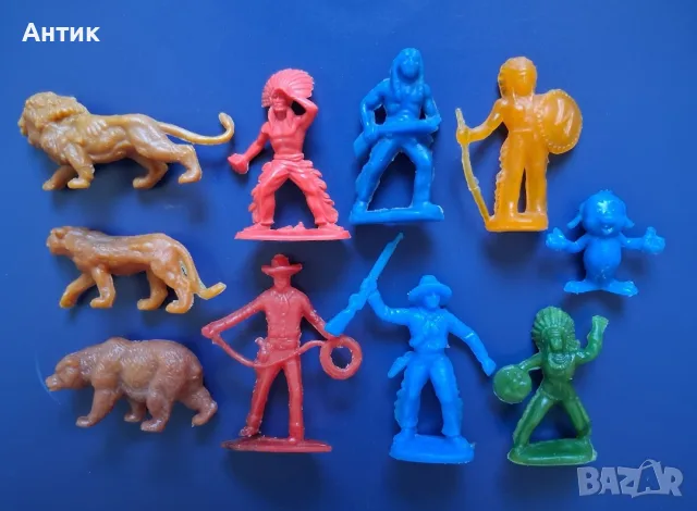 ЛОТ Стари Играчки Фигурки Индианци Моряци Войници Животни от Соца , снимка 16 - Колекции - 55977344