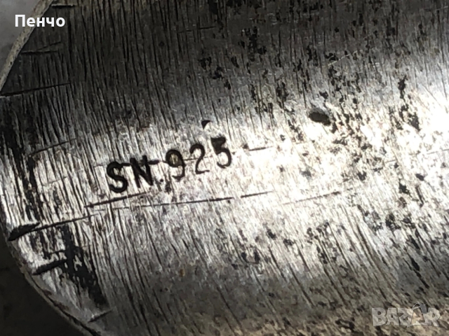 стар дизайнерски сребърен пръстен с тюркоаз и корал, снимка 11 - Антикварни и старинни предмети - 53653775