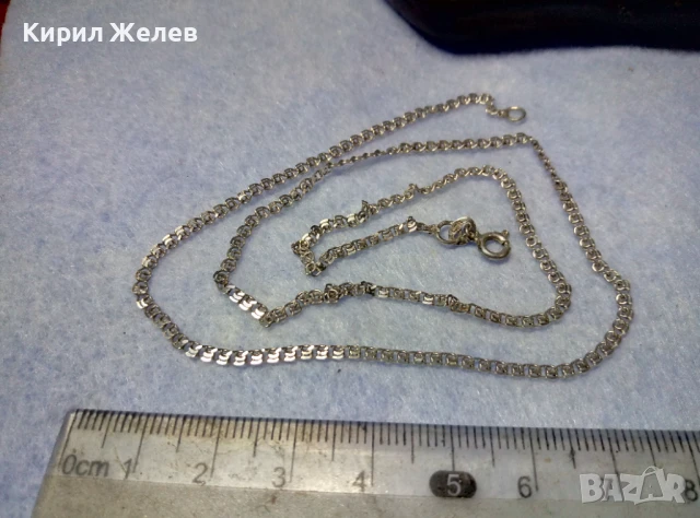 ФИН СРЕБЪРЕН ЛАНЕЦ СРЕБРО 925 КРАСИВА РЕТРО ПЛЕТКА Тип МЕЧА СТЪПКА РЪЧНА ИЗРАБОТКА 50230