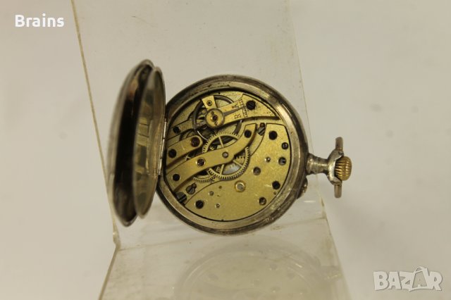 Красив Дамски Сребърен Джобен Цилиндър От Края На 19 Век, снимка 7 - Антикварни и старинни предмети - 41616428