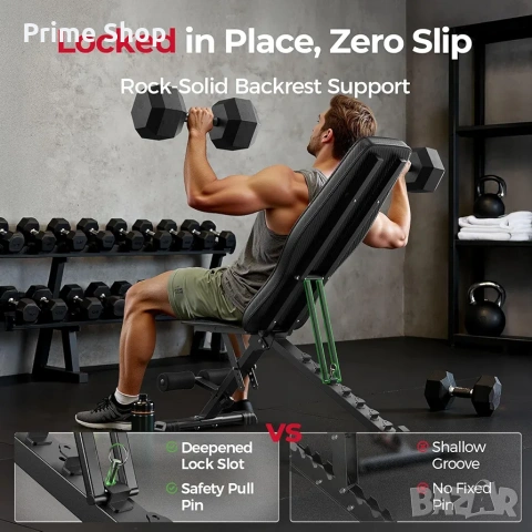 Регулируема сгъваема фитнес лежанка FLYBIRD, снимка 4 - Фитнес уреди - 53754614