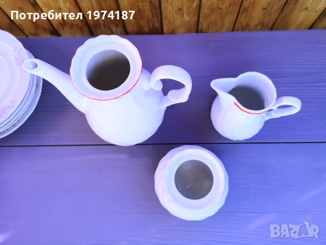 Ново. Чайник, каничка за мляко и захарница, снимка 2 - Сервизи - 48109780