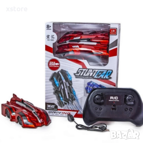 Антигравитационна каскадьорска кола – кара по стени, таван и под Stunt Car 360°, снимка 6 - Коли, камиони, мотори, писти - 52800794