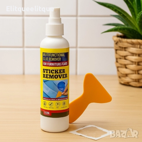 Премахващ спрей за стикери и лепила с инструмент за стъргане – 120мл, снимка 5 - Други стоки за дома - 52328187