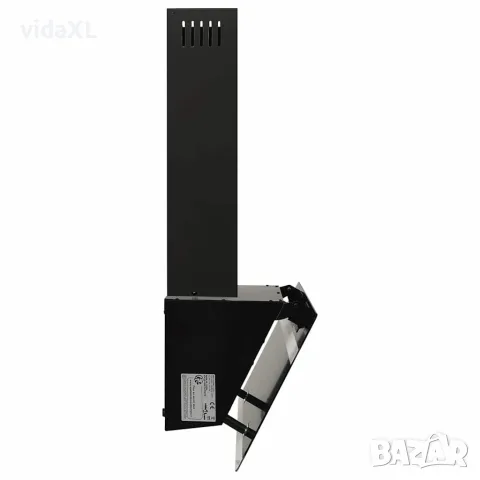 vidaXL Стенен абсорбатор, 60 см, стомана и закалено стъкло, черен, снимка 5 - Абсорбатори - 56147696