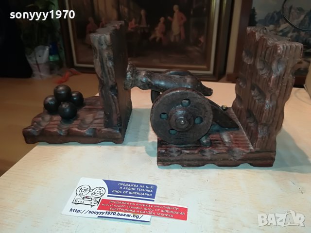 ДЪРВЕНИ ДЪРЖАЧИ ЗА КНИГИ 2БР ОРЪДИЕ И ТОПЧЕТА 0804231856