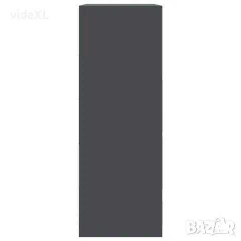 vidaXL Бюфет, антрацит, 67x39x107 см, стомана, снимка 8 - Бюфети - 56148191