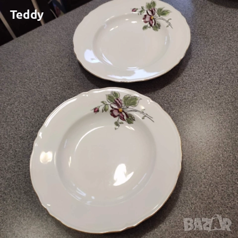 Ретро чинии, стар български порцелан