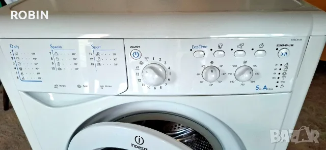 Страхотна пералня Indesit IWSC5105, снимка 7 - Перални - 56045792