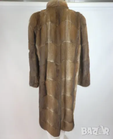 XXL Дълга шуба от ондатра, снимка 3 - Якета - 50327144