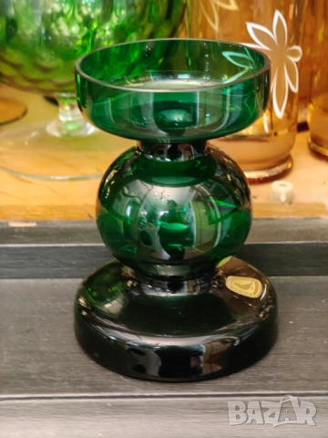 Арт Деко страхотни ваза и свещник , снимка 3 - Декорация за дома - 51457545