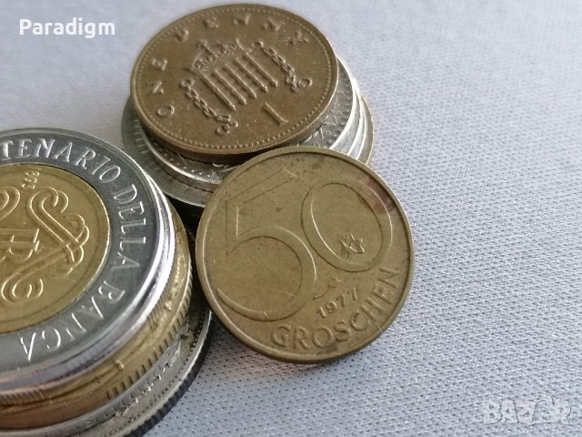 Монета - Австрия - 50 гроша | 1977г., снимка 1 - Нумизматика и бонистика - 40524663