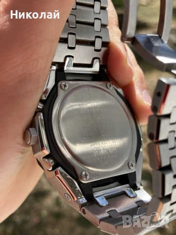 Casio G-Shock GA 2100 1A2ER метален Casioak AP mod АП мод часовник касио г шок Га 2100, снимка 8 - Мъжки - 56132067