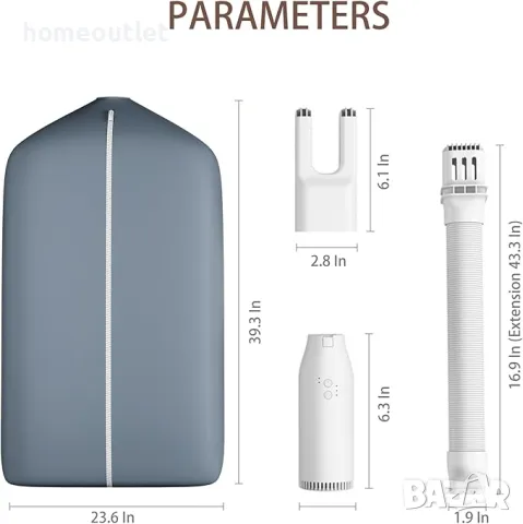 ПРОМОЦИЯ Портативна мултифункционална сушилня PORTABLE MULTIFUNCTIONAL DRYER (PINK) MR01, снимка 5 - Сушилни - 47786695