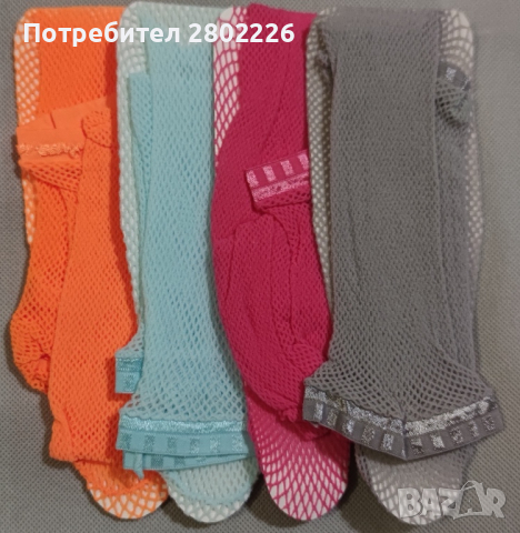 Дамски 3/4 едноцветни чорапи ситна мрежа., снимка 6 - Дамски чорапи - 44605132